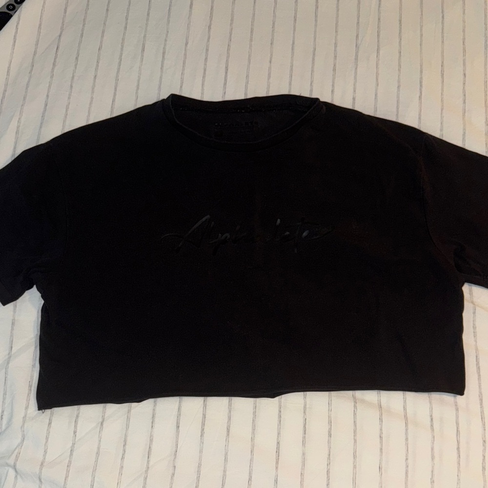 Alphalete Black Crop Top